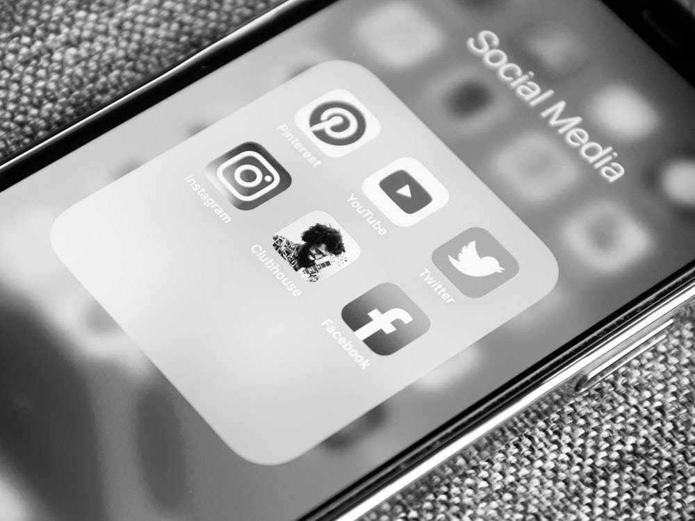 Social apps on a phone screen