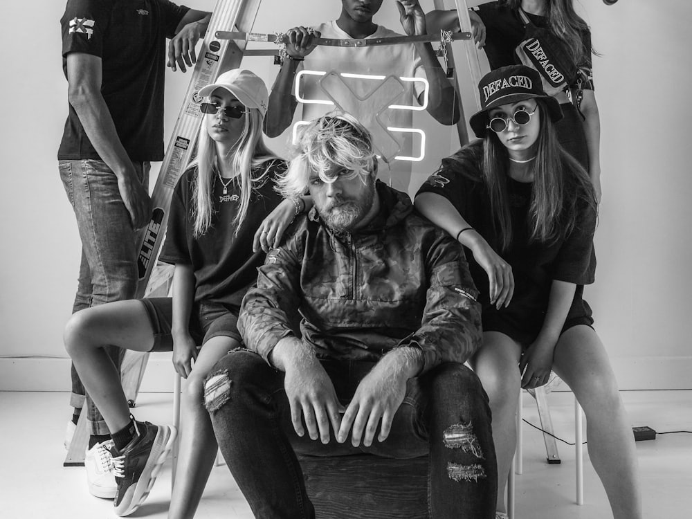 A creative team on a shoot