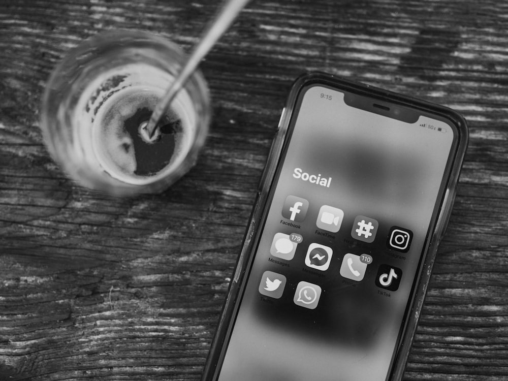 A phone set up to record content