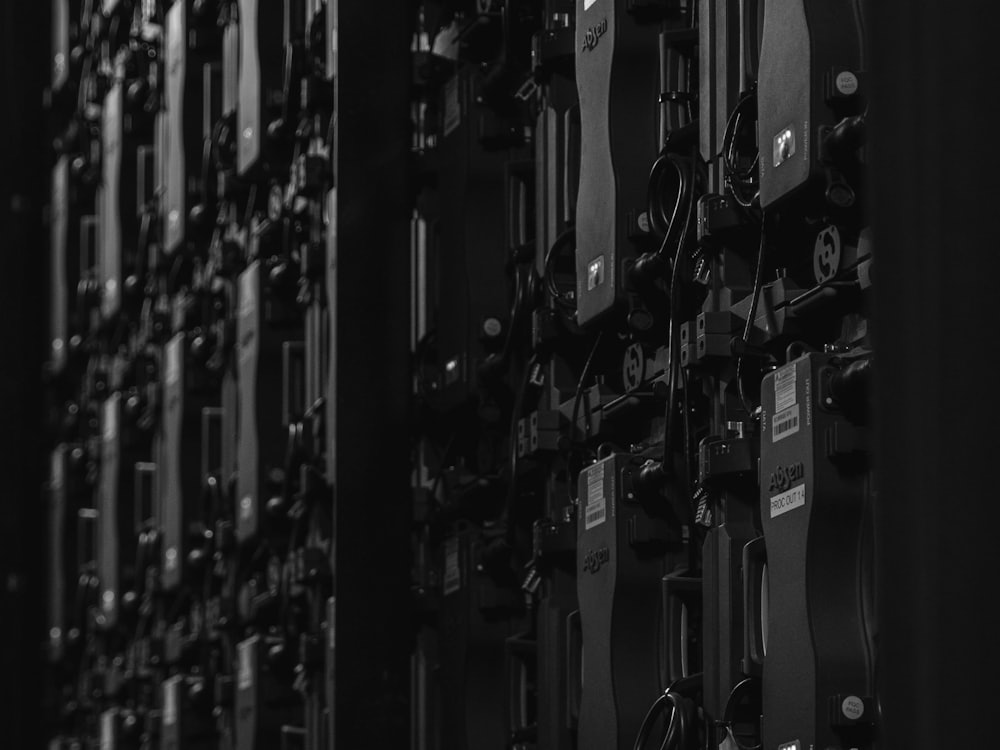Rows of servers